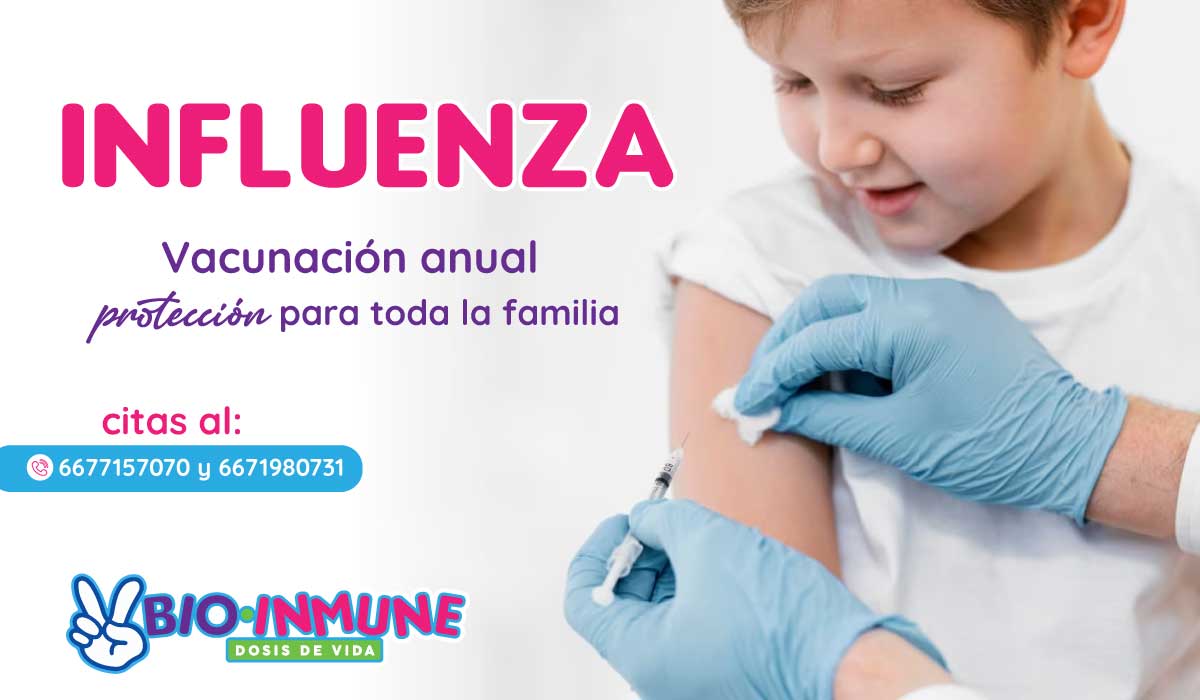 Vacuna de la influenza Bioinmune Culiacán